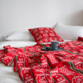 Cartoon Jacquard Christmas Printed Acrylic Knitted Winter Throw Blanket